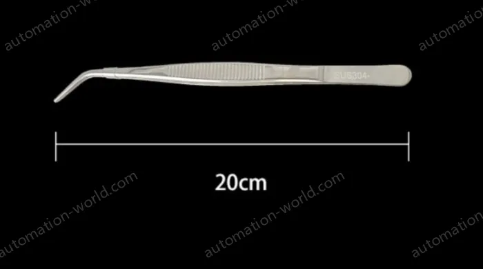 Stainless steel tweezers Curved tip (304 models) 20cm