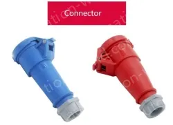 16A4 pole 400V concealed inclined plug