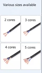 5 core 4 core 2 core sensor cable 26 AWG 3 pole