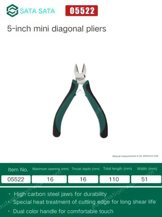 5 inch diagonal pliers 05522