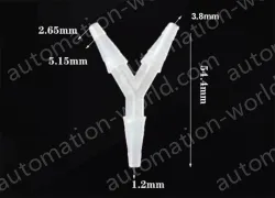 3.8mmY-shaped tee