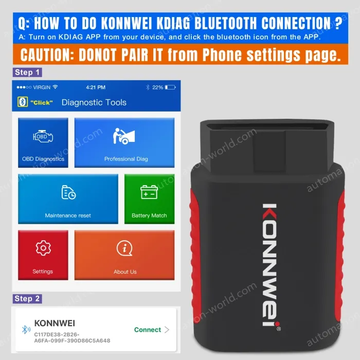K DIAG Automotive Fault Diagnosis Instrument Engine Fault Reading Fault Code Query Playback Function Testing Tools
