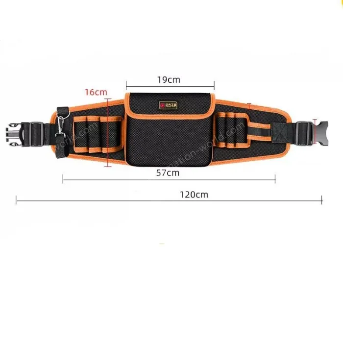Orange padded tool belt bag Medium bag