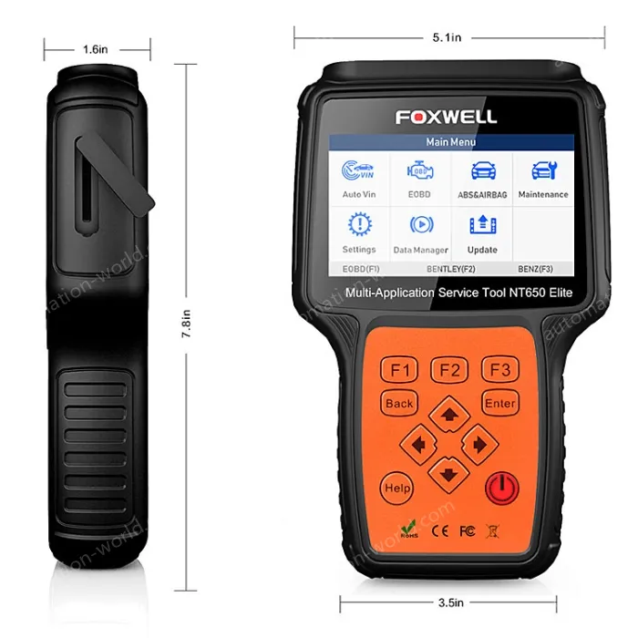 FOXWELL NT650 elite OBD2 Automotive ScannerABS SRS DPF