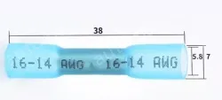 BHT2blue-Heat Shrink Terminals