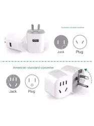 L07A American Standard Converter The plug is foldable