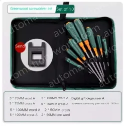 Set of 10 screwdriver canvas sets