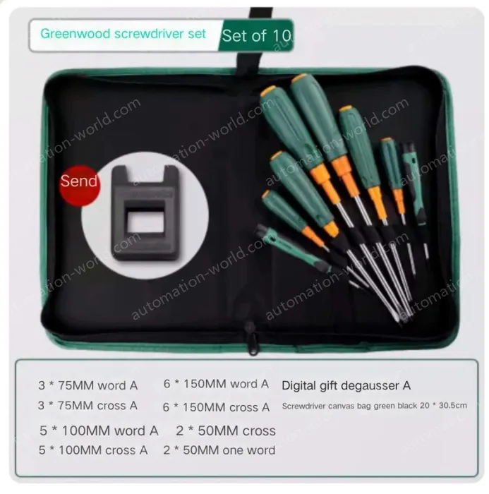 Set of 10 screwdriver canvas sets