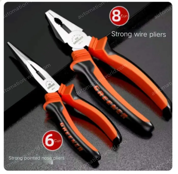 8 inch wire cutter + 6 inch needle nose pliers set