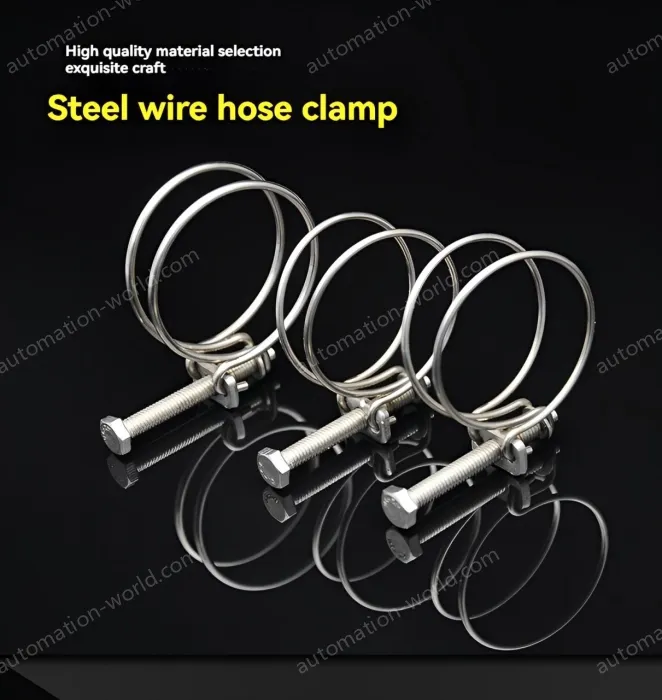 Double steel wire hose clamp 201 material 37-42*2 [wire diameter]