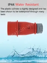 32A5 pole 400V surface mounting plug