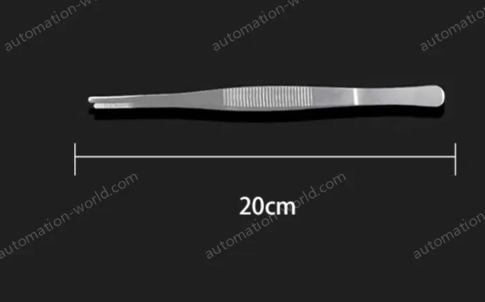 Stainless steel tweezers Straight round head (thick) 20cm