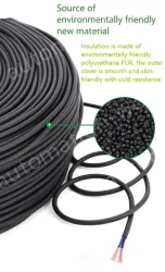 5 core 4 core 2 core sensor cable 26 AWG 3 pole