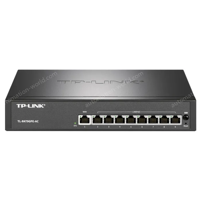 1WAN port,8 LAN ports PoE· AC all-in-one Gigabit VPN router