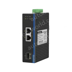 1 Port 100M F(x) + 2 Ports 10/100M T(x) Din Rail Industrial media converter