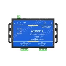 1 Port CAN-bus + 1*RS232/485 To Ethernet Opto-isolated Wall-mounted Ethernet CAN-bus Server