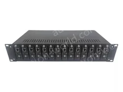 UOTEK UT-N602U14DP 14-slot Fiber Optic Transceiver Rack