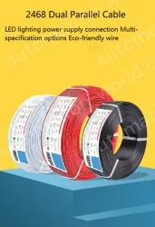 Cabinet Light Power Cord 18AWG (34/0.14TS) Red black
