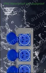 Explosion-proof cast aluminium triplex 3-hole black